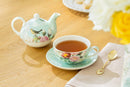 Tea For One Set - Robin's Rose Garden Fine Porcelain