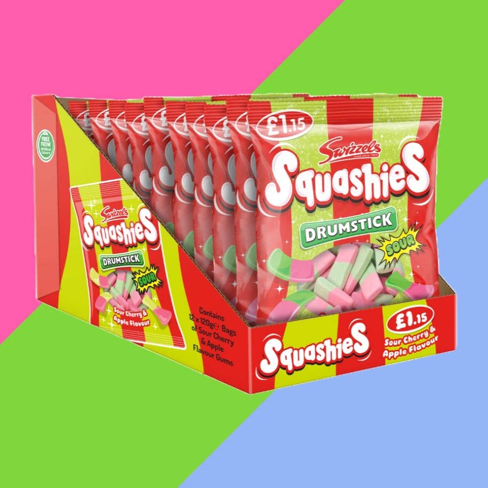 Swizzels Drumstick Squashies Sour Cherry & Apple 140g