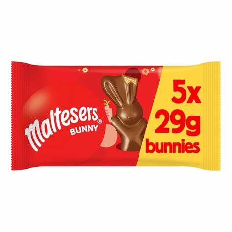 Maltesers Multipack Chocolate Bunny 5 pack 29g x 5