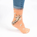 Socks - Giraffe: Flowers