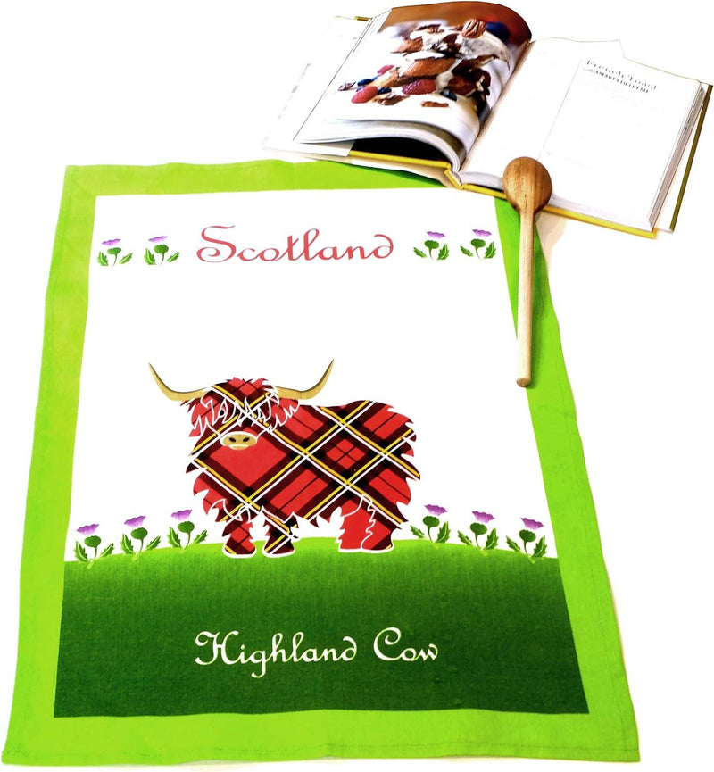 Scottish Highland Cow Tea Towel
