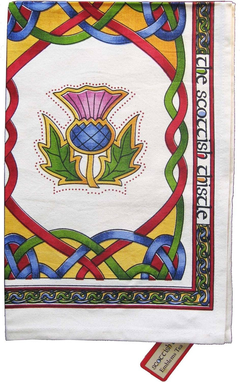 Scottish National Emblems Tea Towel