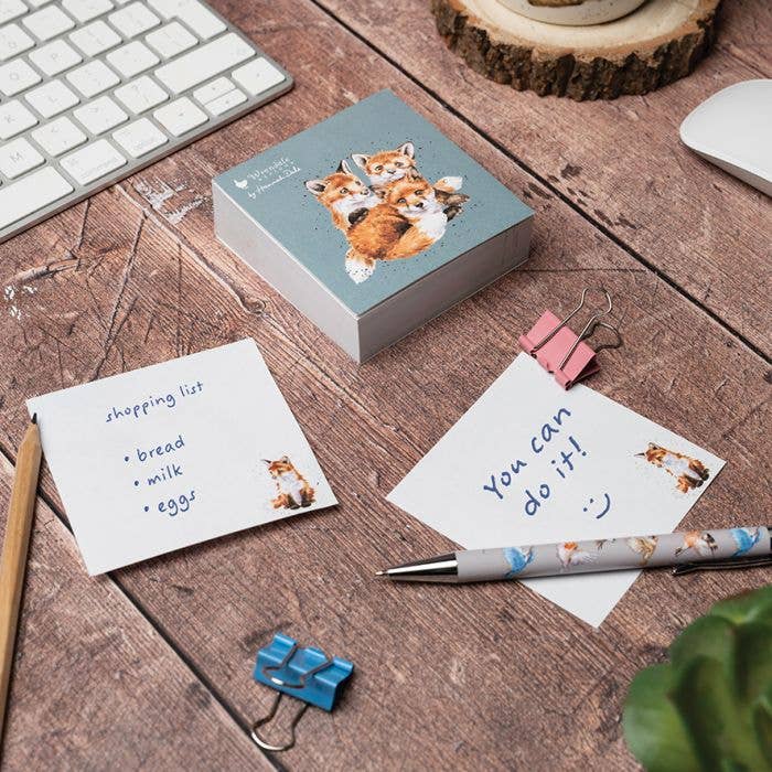 Fox Sticky Notes - Snug As A Cub