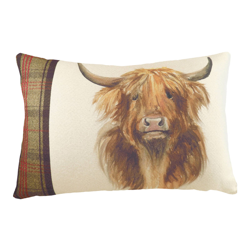 Cushion Cover - Hunter Highland Cow Rectangular (Cover Only) Size 40 x 60cm