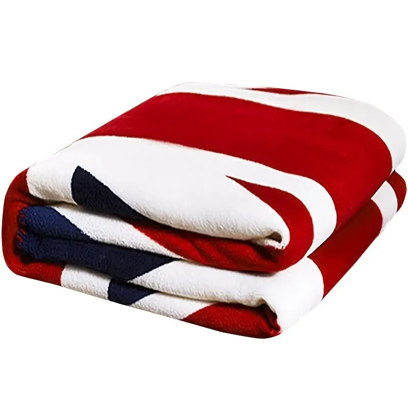 UK Union Jack Flag Fleece Throw 59 x 79"