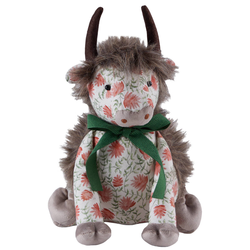 Door Stop - Hugo Highland Cow Door Stop Multicolour: 13 x 8.6 x 10.2 in