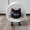 Black Cat Toilet Roll Holder 1 Piece