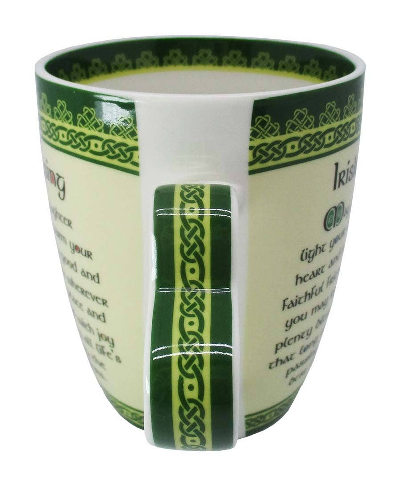 Shamrock Spiral Blessing Mug