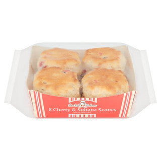 Haywood & Padgett Cherry Sultana Scones 8ct 500g (1 lb Ship Weight)