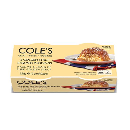 Coles Golden Syrup Steamed Puddings 2 x 110g