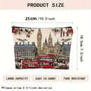 Cosmetic - London Big Ben , Red Buses and Icons Size: 10.2" x 7.3"