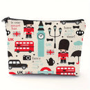 Cosmetic - UK icons Big Ben Double Decker Taxi (double sided print) Size 8.6" x 7"