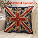 Cushion Cover Only - 2D Union Jack & Royal Coat of Arms Approx Size 18" x 18"