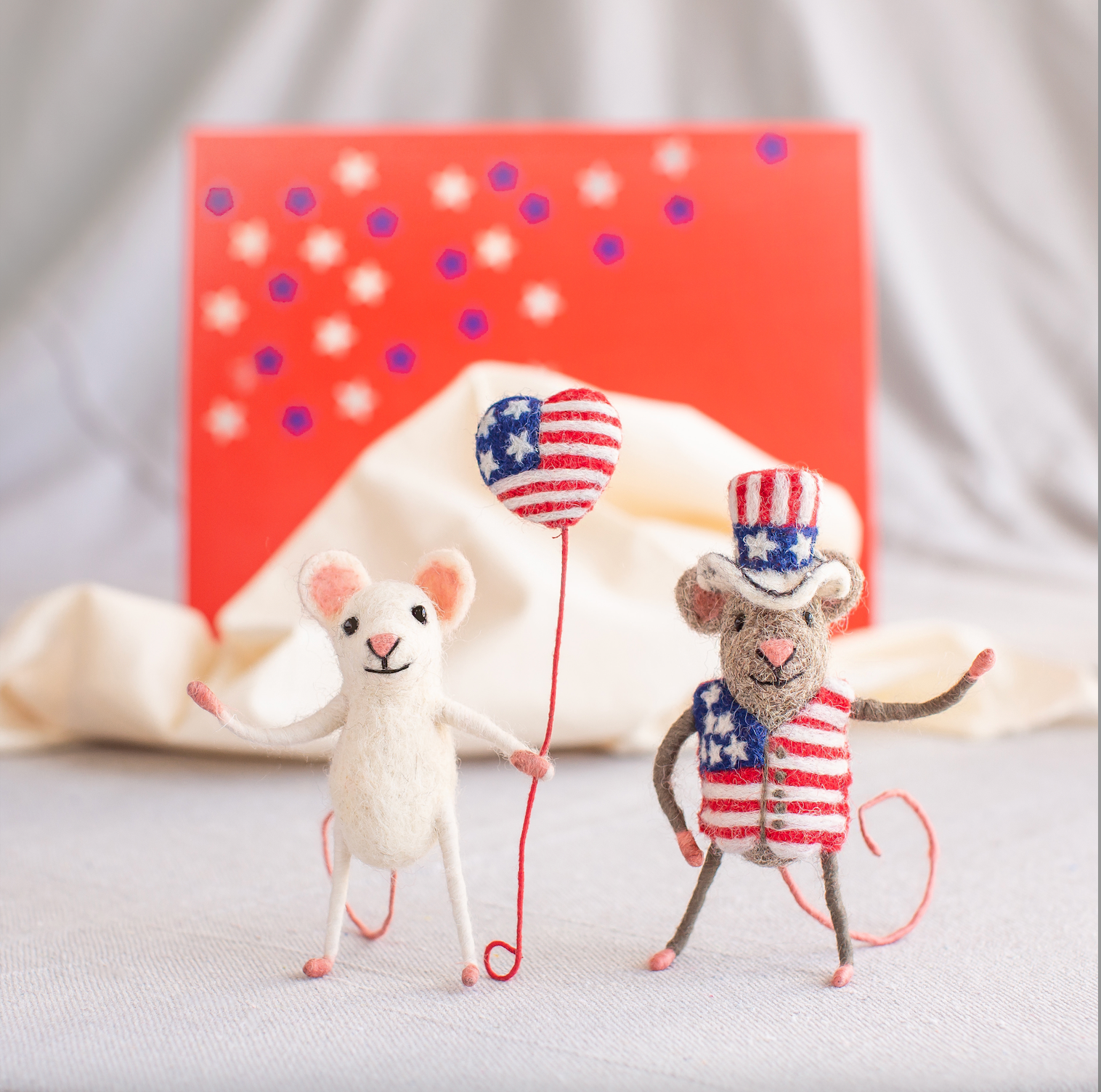 Felt Mouse - 4th of July