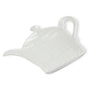 Tea Bag Holder - Teapot - White - 5"W