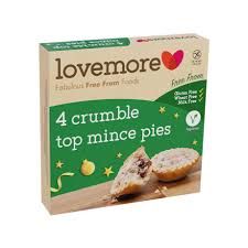 Lovemore Crumble Top Mince Pies 4 Pack 230g
