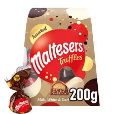 Maltesers Truffles White, Dark & Milk Chocolate Gift Box of Chocolates 200g