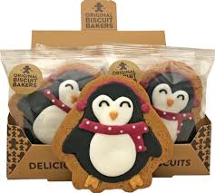 Original Biscuit Bakers Iced Gingerbread Penguin Biscuit 90g