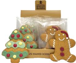 Original Biscuit Bakers Tree and Gingerbread Man biscuits 40g