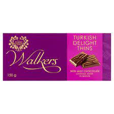 Walkers Milk Chocolate Turkish Delight Bar 100g