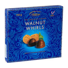 Walkers Milk Chocolate Walnut Whirls 150g