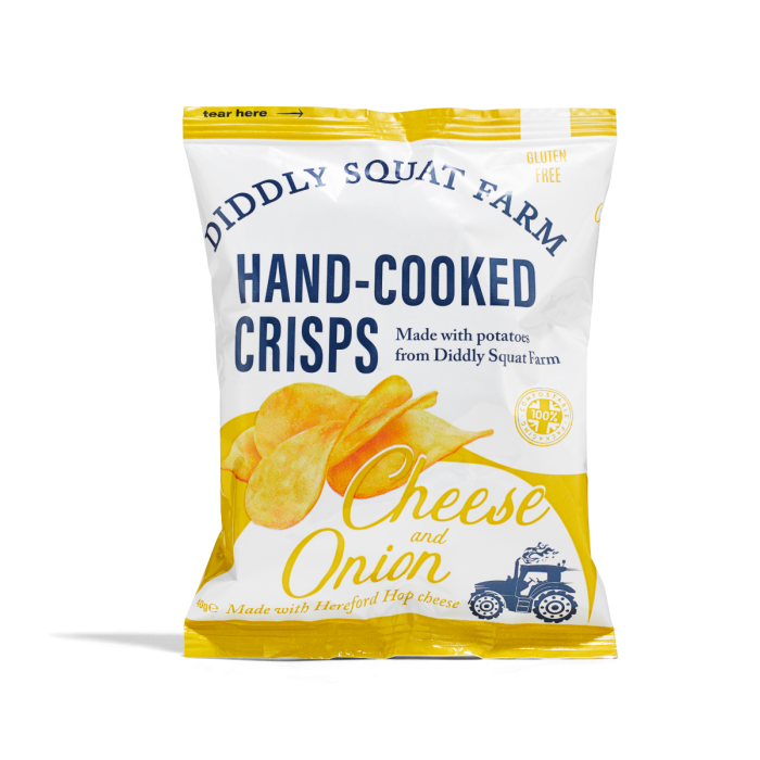 Diddly Squat - Cheese & Onion Crisps 40g