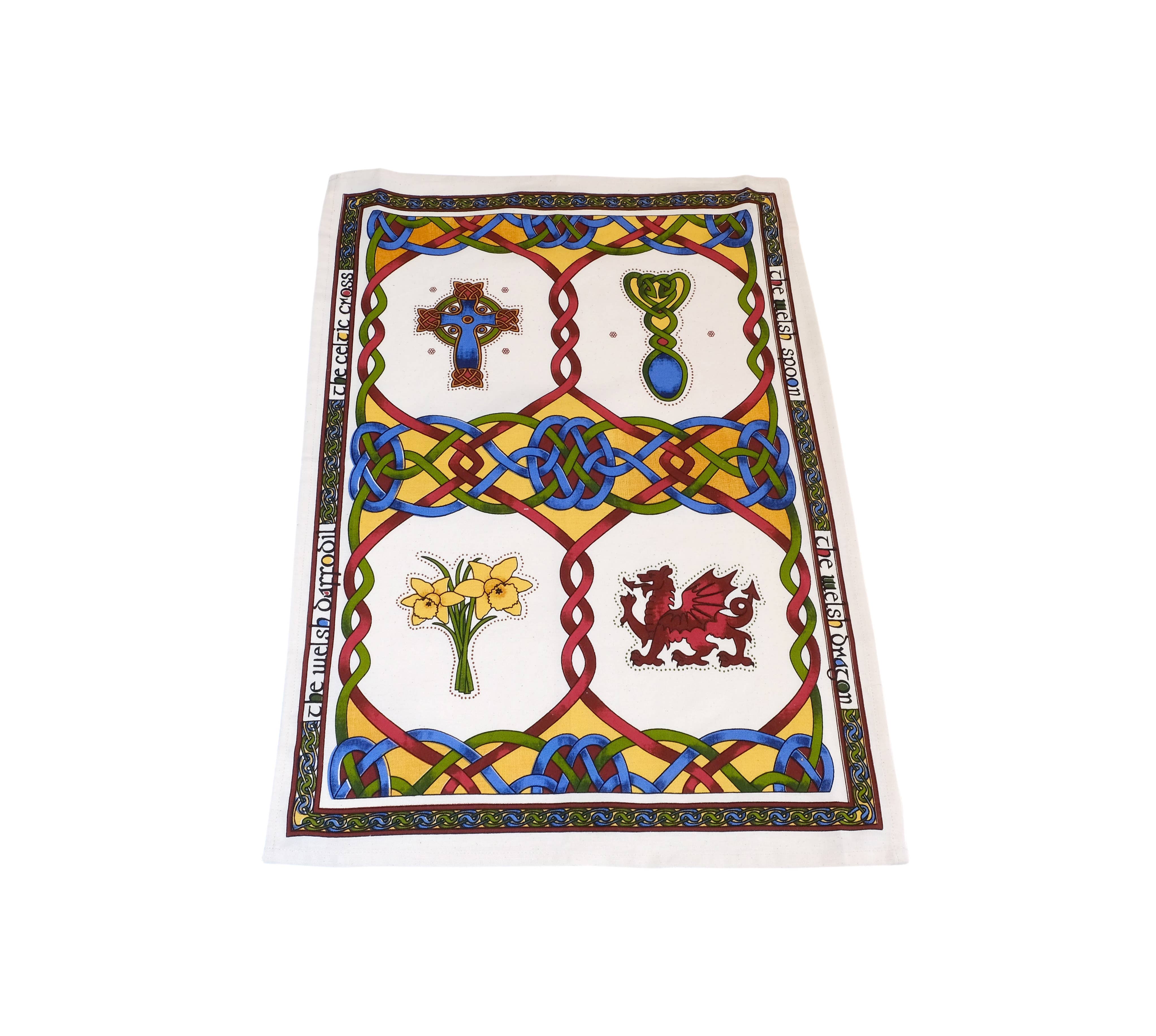 Tea Towel - Welsh Emblems