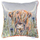 Cushion Cover Only - Alfie Printed Silver - Size 19.7" x 19.7"