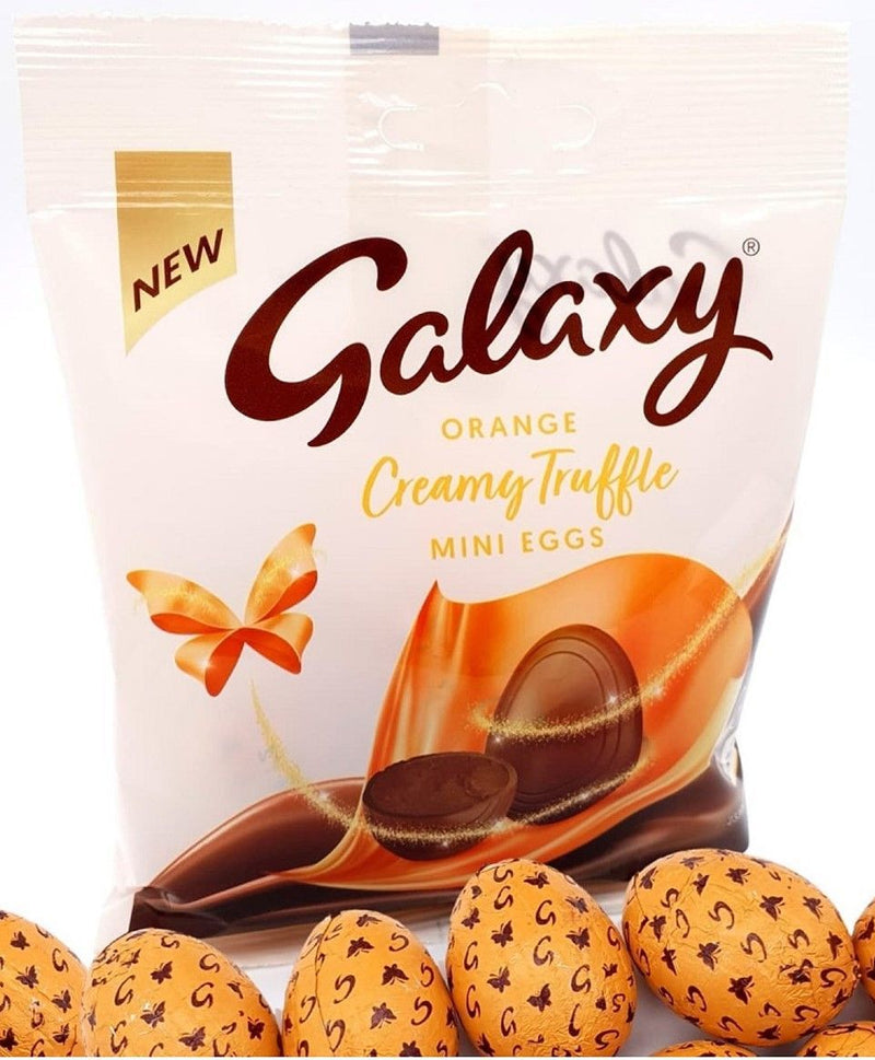 Galaxy Truffle Chocolate Orange Easter Mini Eggs Bag 74g