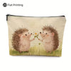 Cosmetic -Cute Hedgehog & Floral Design Size- 8.6" x 7" Assorted Designs