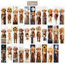 Bookmark - Highland Cow. Pack of Four. (Assorted Designs)