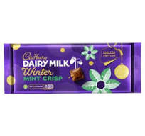 Cadbury Dairy Milk Winter Mint Crisp Chocolate Bar 360g