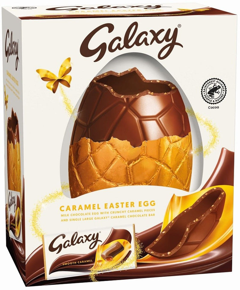 Galaxy Milk Chocolate Caramel Giant Easter Egg 515g