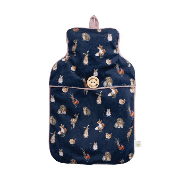 Hot Water Bottle - 'Woodlanders' Fox & Woodland Animal