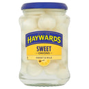 Haywards Silverskin Sweet Onions are perfect for adding a tangy, sweet flavor to any dish. Packed in a 400g jar, they are convenient and versatile for all your cooking needs. Enjoy the benefits of a delicious and flavorful addition to your meals.