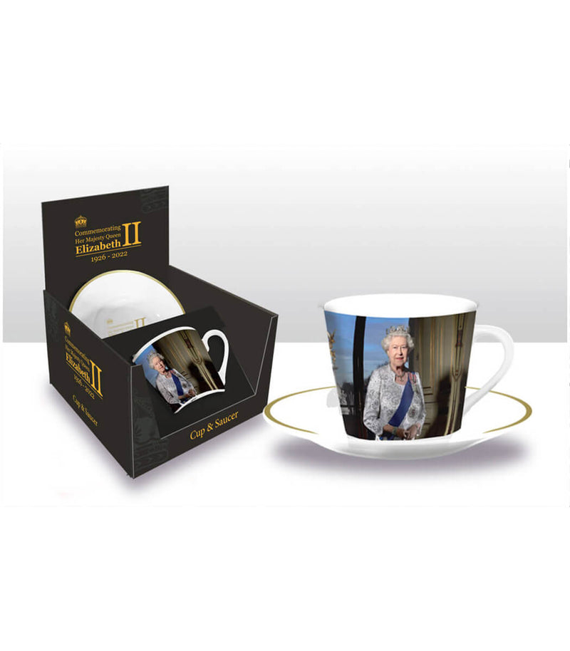 Queen Elizabeth II Cup & Saucer Set (John Swannell)