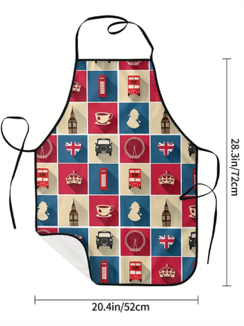 Apron - Retro London Print 28" x 20.4"