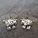 Earrings - Cute Sheep Earrings Width - 0.70"