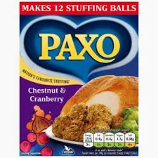 Paxo Cranberry & Chestnut Stuffing x 170g.