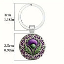 Key Ring - Scottish Thistle (2 1/4" x 1")