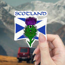 Decal Sticker - Scotland (Scottish Thistle and St. Andrew’s Cross)