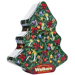 Walkers Mini Christmas Tree Shortbread In a Christmas Tree Tin 225g