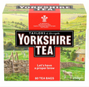 Enjoy a robust and flavorful cup of tea with Yorkshire Tea's 80 bag pack, each containing 250g. Sourced from the finest tea gardens of Africa and India, this product boasts a rich and balanced taste, perfect for your daily tea ritual. With 80 bags, you can indulge in a cup of quality tea anytime.