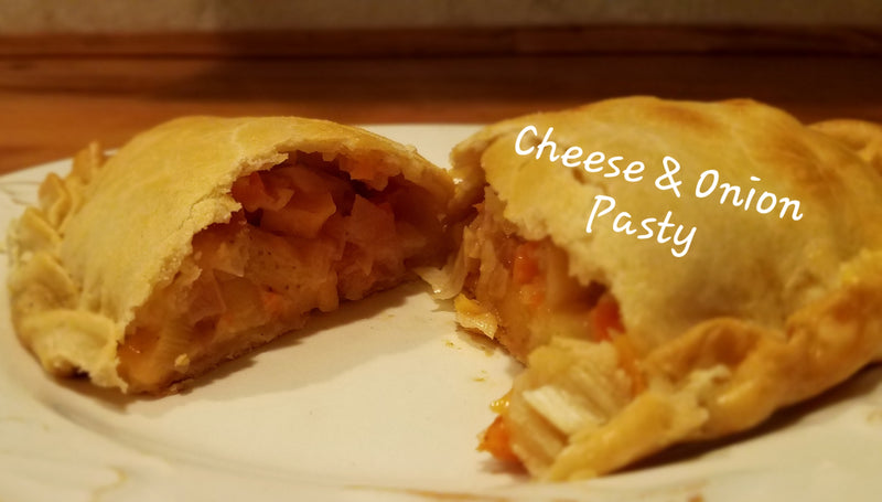 Cheese & Onion Pasty 8oz (1/2lb Ship Weight)