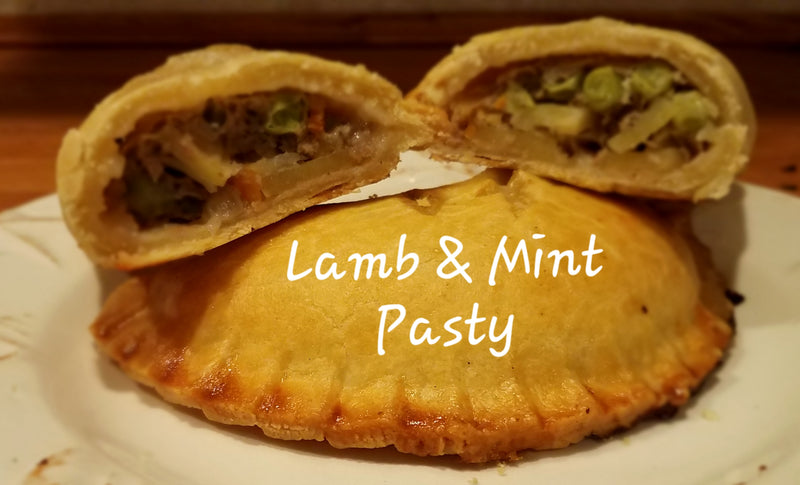 Lamb & Mint Pasty 4oz (1/4lb Ship Weight)
