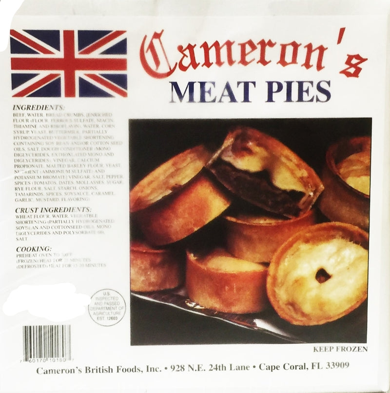 Cameron's Meat Pie 4pk 1.5lb towards 6lb frozen minimum
