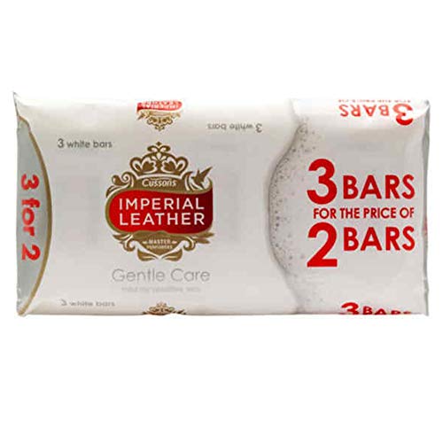 Cussons Imperial Leather Gentle Care Soap 3 x 100g White Bars