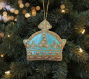 #40 Tinker Tailor Eau de Nil Gold Crown of India Christmas Ornament.