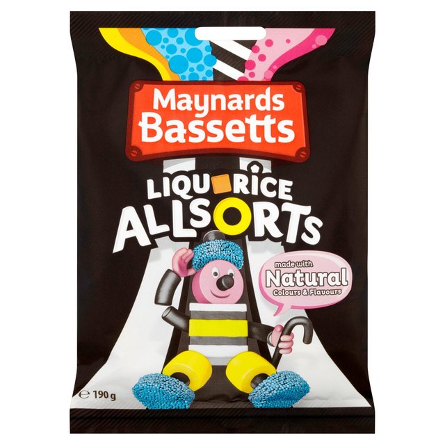 Maynards Bassetts Liqourice Allsorts Bag 165g