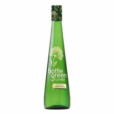 Bottle  Green Elderflower Cordial 500ml. (Limit of 1 per online order)